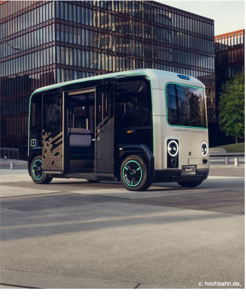CCAM shuttle pilot operations in Hamburg (HOCHBAHN).
Source: HOCHBAHN